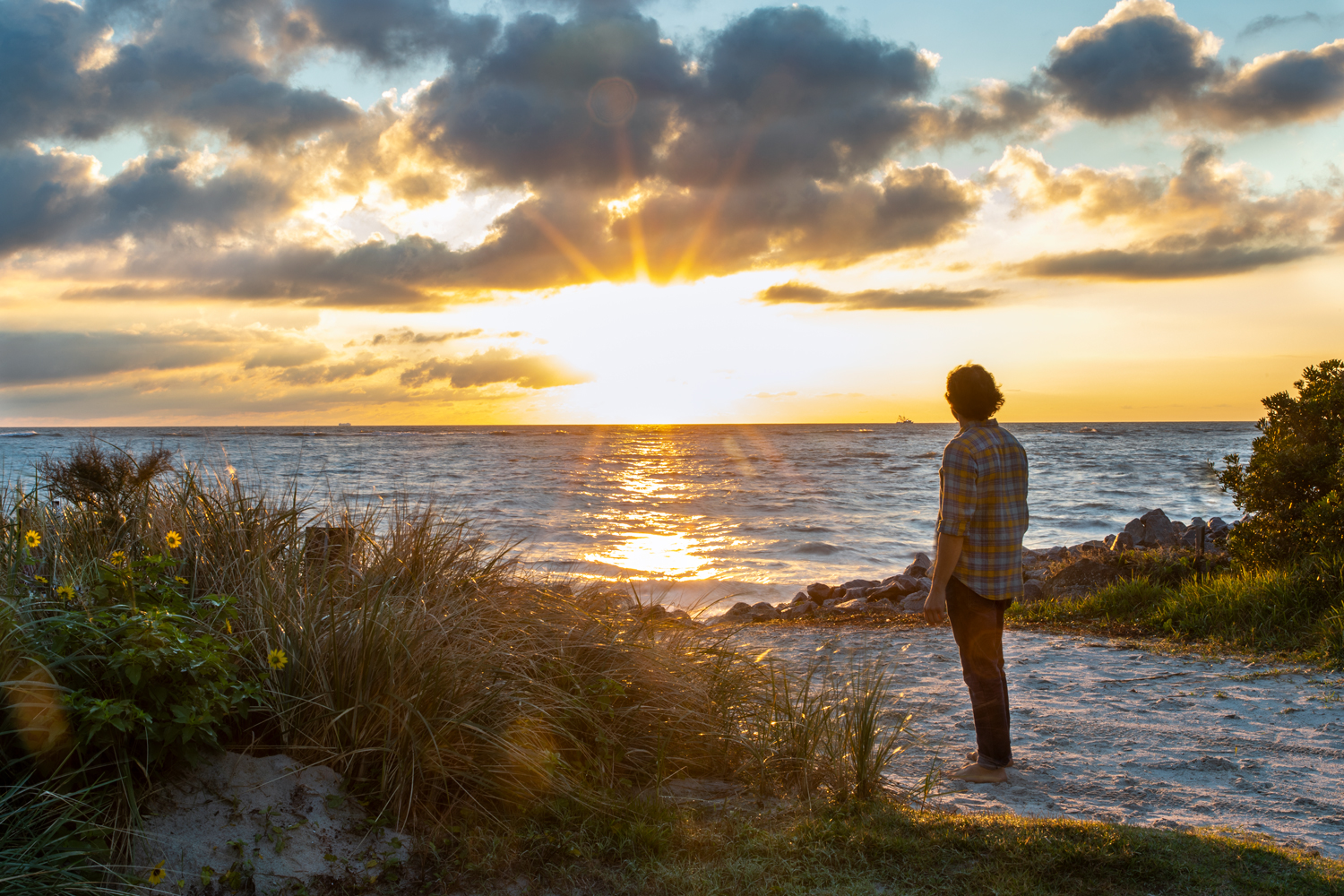 Sunrise over the ocean, a quiet moment of perspective